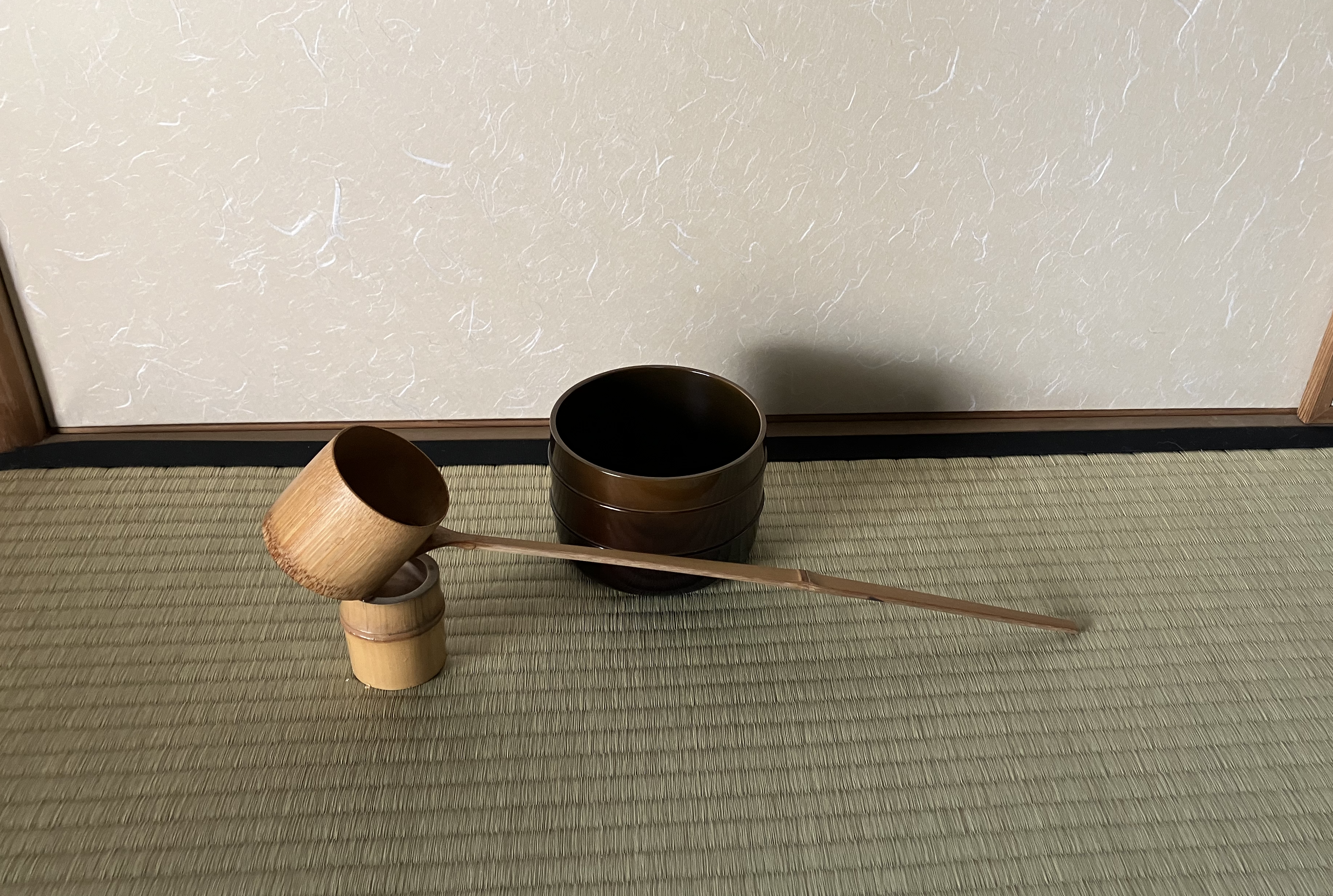 大円之草／建水、蓋置